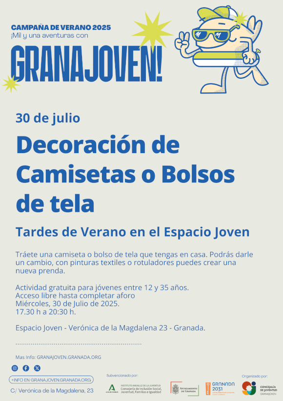 Verano Espacio Joven - Decoracin bolsos y camisetas